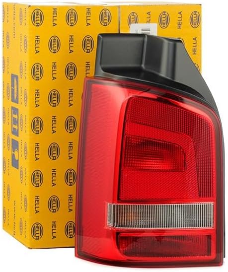 HELLA 2SK 010 318-071 Heckleuchte - Glühlampe - glasklar/rot - links - für u.a. VW T5 (7Hb,7Hj,7Eb,7