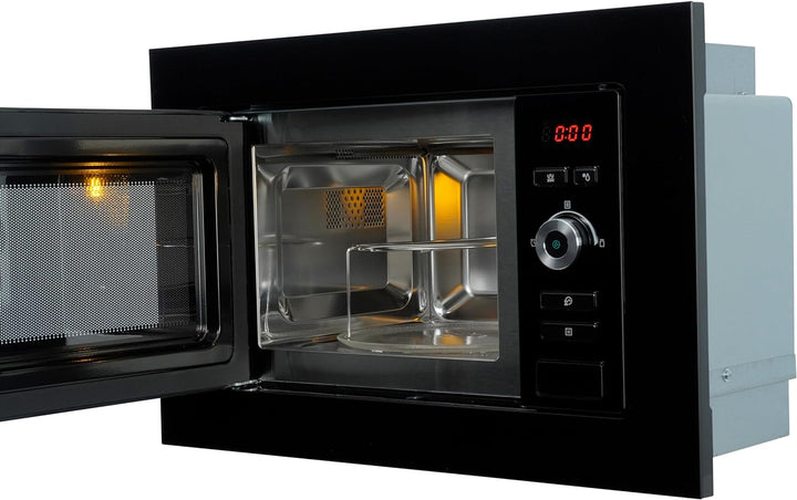 Respekta Einbau-Mikrowelle MW800G / 20 L Mikrowellengerät mit Grill/Mikrowelle 800 W/Grill 1000 W /
