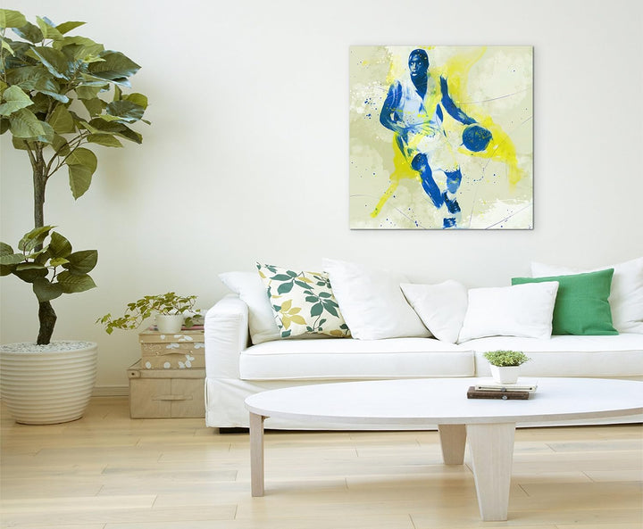 Paul Sinus Art Basketball II 60x60cm SPORTBILDER Splash Art Wandbild Aquarell Art