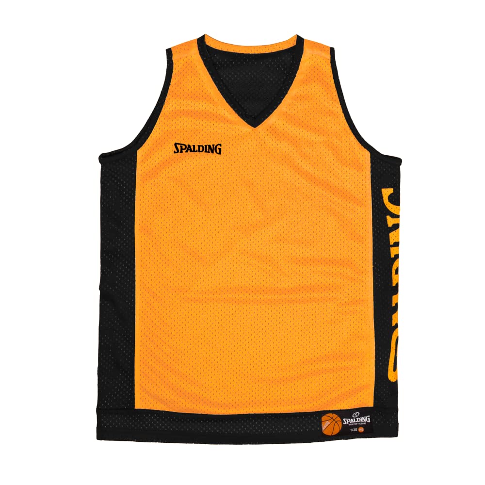Spalding - Wende-Tank-Top - Basketball-Top - Mango-Sorbet/Schwarz - Grösse 140 - Sportbekleidung - B