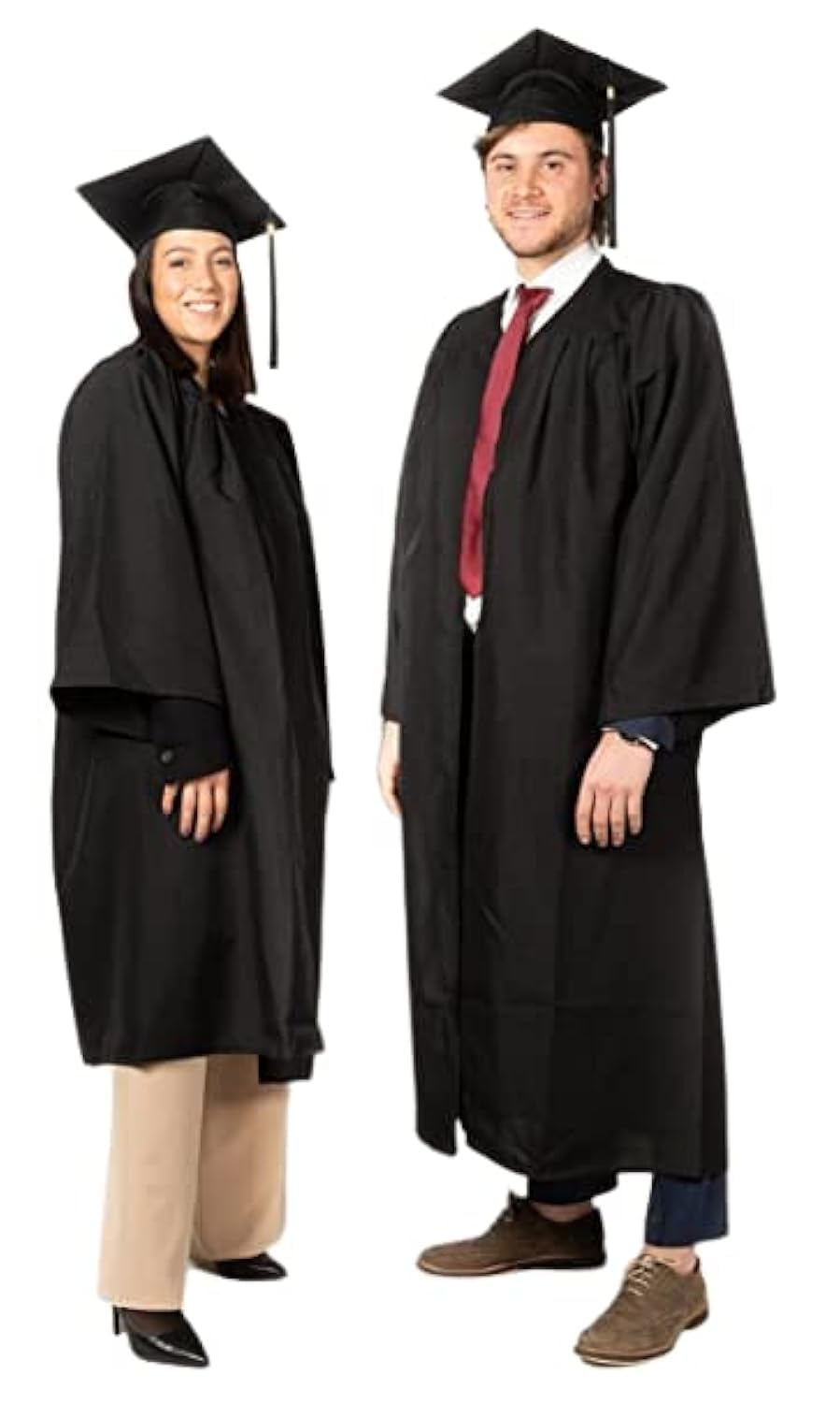 SKÉMATA Abschluss Robe Unisex Leichte Mikrofaser mit Graduierung Touch und Nappaleder, L