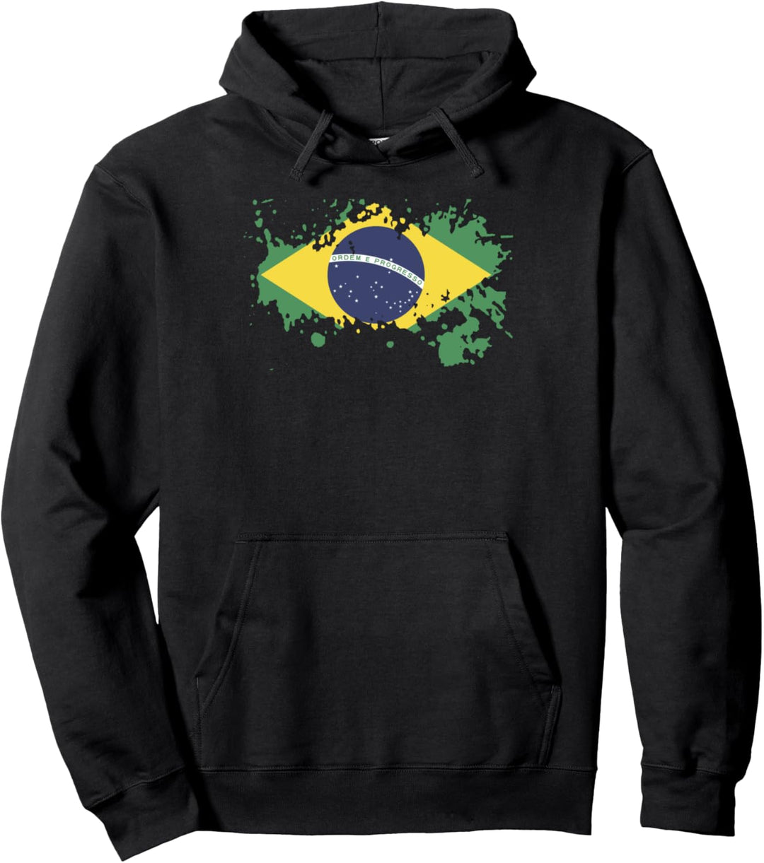 Nationalflagge von Brasilien Souvenir Geschenk für Männer Frauen Pullover Hoodie