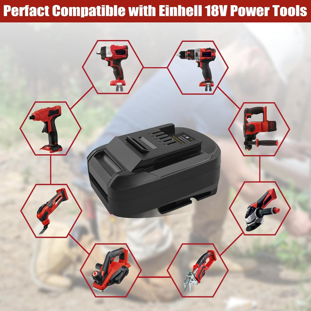 Adapter Konverter für Bosch PBA 18V Akku auf für Einhell Elektrowerkzeug,BOSC18EIN Batterieadapter f