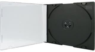 100 XLayer DVD CD Hüllen Single Black slimcase