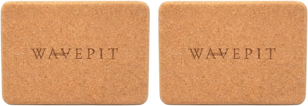 Yoga Block 2er Set Kork 100% Natur, 22,5 x 15 x 7,5 cm | Packung mit 2, ökologisch nachhaltig, Natur