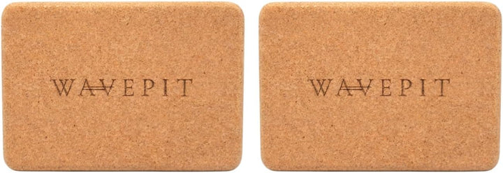 Yoga Block 2er Set Kork 100% Natur, 22,5 x 15 x 7,5 cm | Packung mit 2, ökologisch nachhaltig, Natur