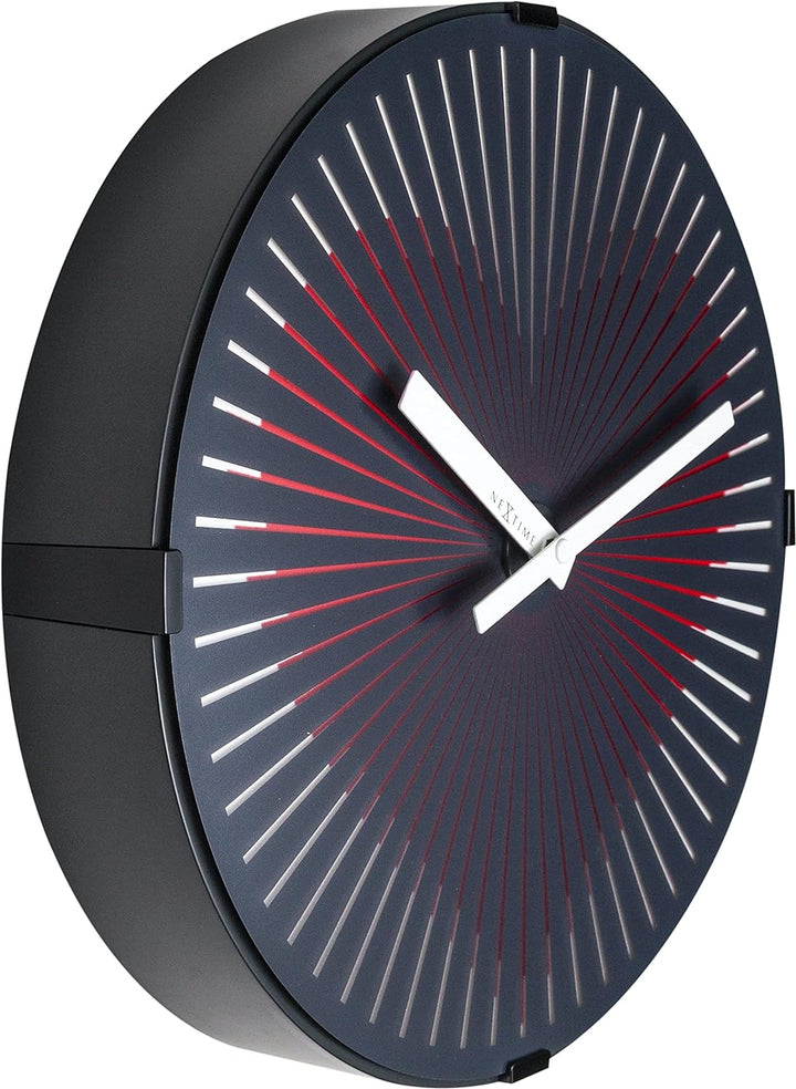 NeXtime Red 3221 Motion Heart, Metall und Kunststoff, Schwarz, 0 cm, 30 x 7 x 30 cm