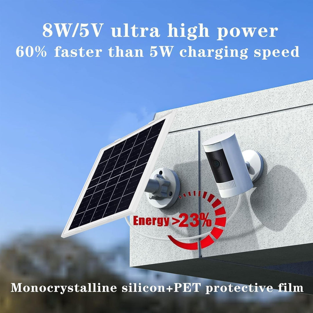 8W/5V Solarpanel, Schnellladung, integrierter Spannungsregler PCB, Schutzausrüstung, IP65 für Ring-K