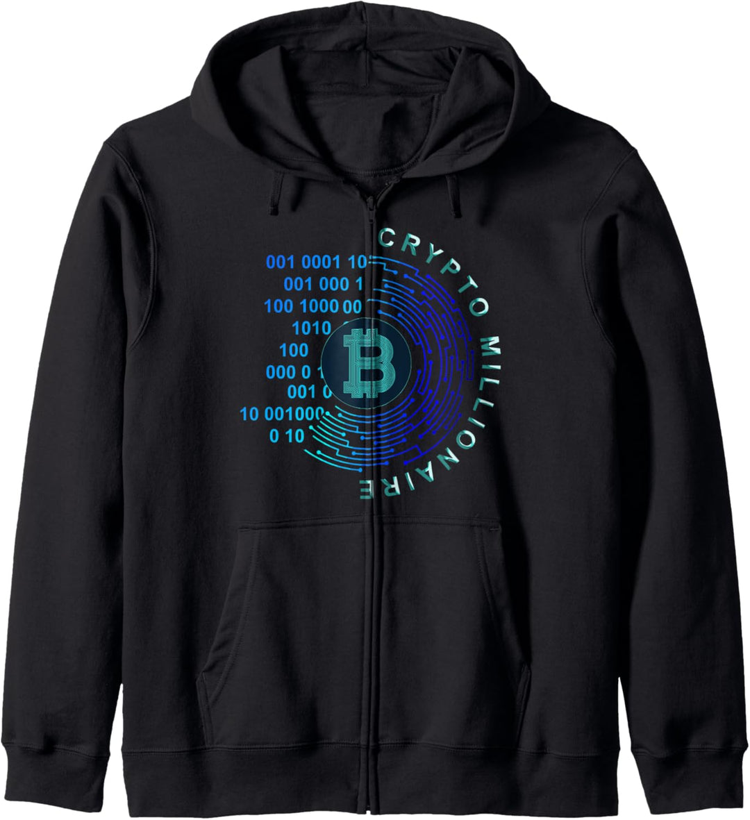 Bitcoin Kryptowährung Millionär to the moon Hodl Kapuzenjacke
