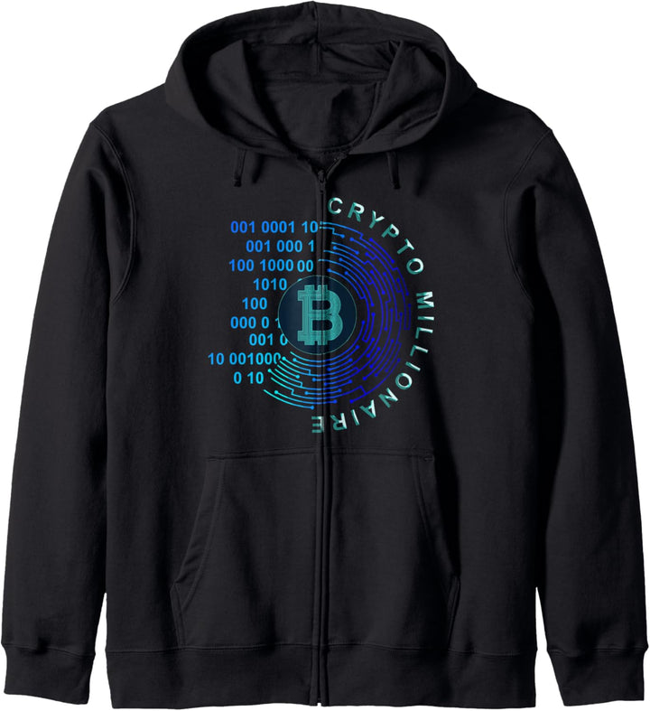 Bitcoin Kryptowährung Millionär to the moon Hodl Kapuzenjacke