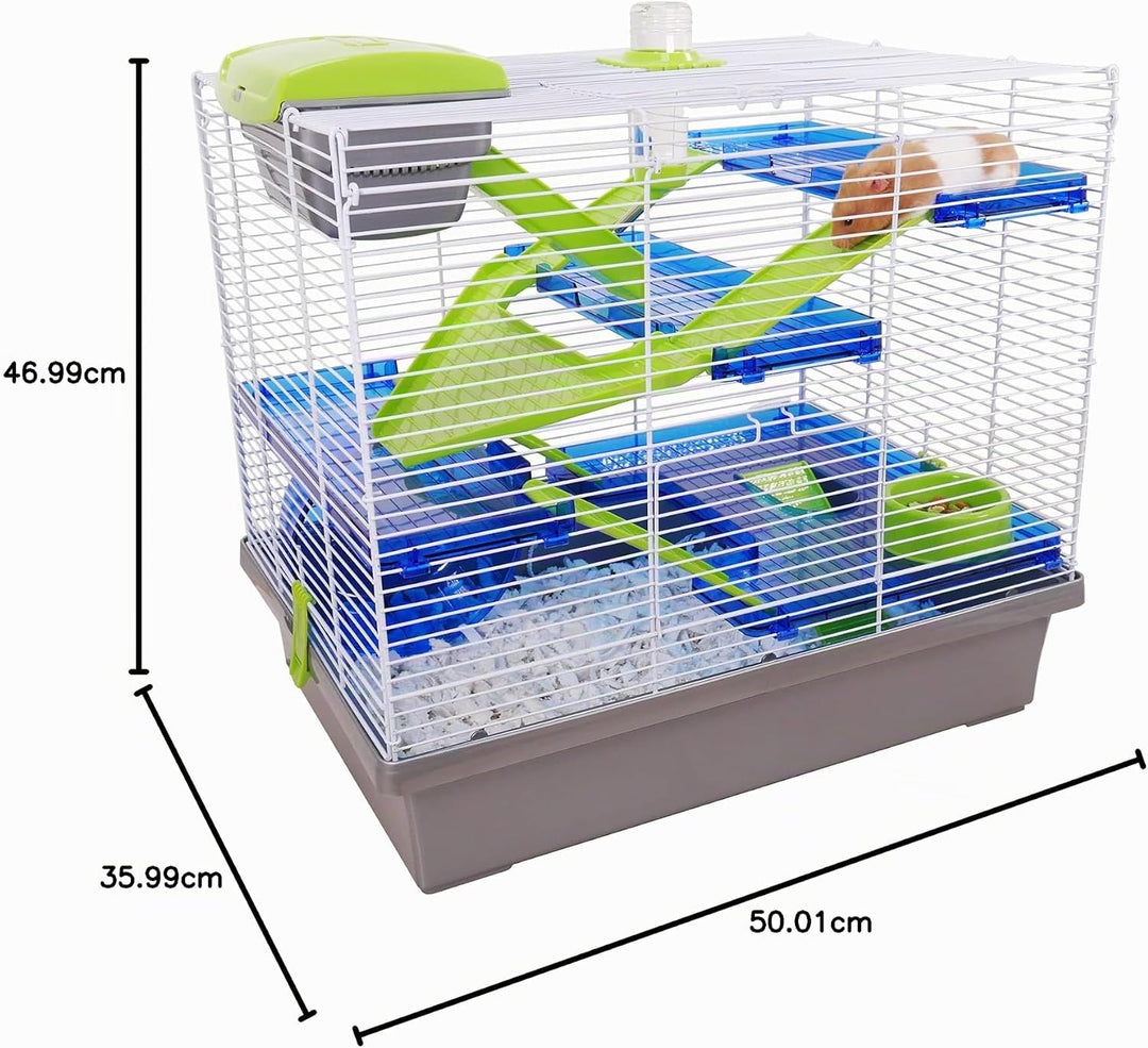 Rosewood 19176 Hamsterkäfig Pico - X-Large, Silber silber XL (1er Pack), silber XL (1er Pack)