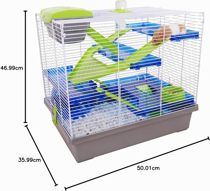 Rosewood 19176 Hamsterkäfig Pico - X-Large, Silber silber XL (1er Pack), silber XL (1er Pack)