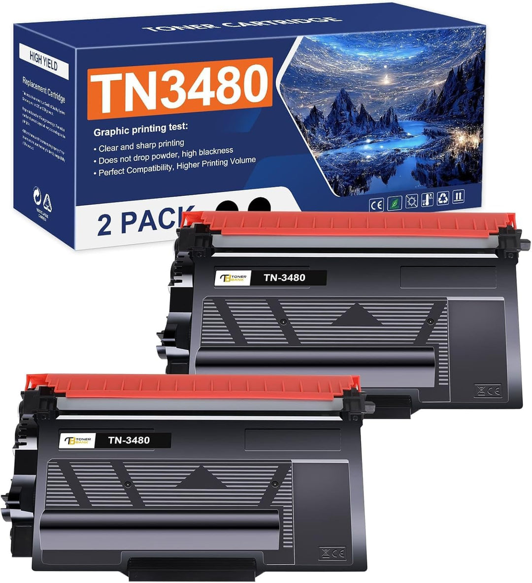 Toner Bank TN3480 Kompatible für Brother TN-3480 TN3480 TN-3430 TN3430 TN 3480 TN 3430 MFC-L5750DW H