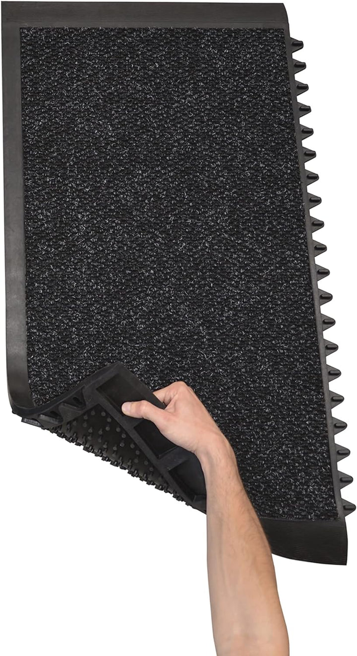 Notrax® Sani-Master™ Desinfizierendes Fussbad mit trocknender Eingangsmatte 91.4cm x 105cm Anthrazit
