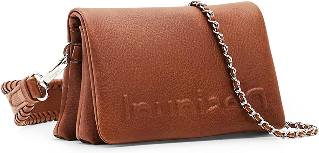 Desigual Damen Bag_Half Logo 23 Dortmund 2000 Black Brown, Brown