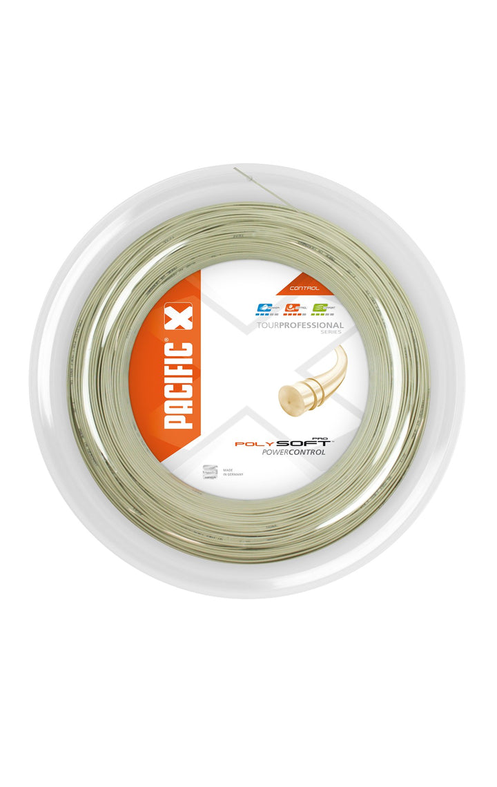 pacific Tennissaite Poly Soft PRO - 200m-Rolle, natur, 1.25mm/16L, PC-2047.74.00