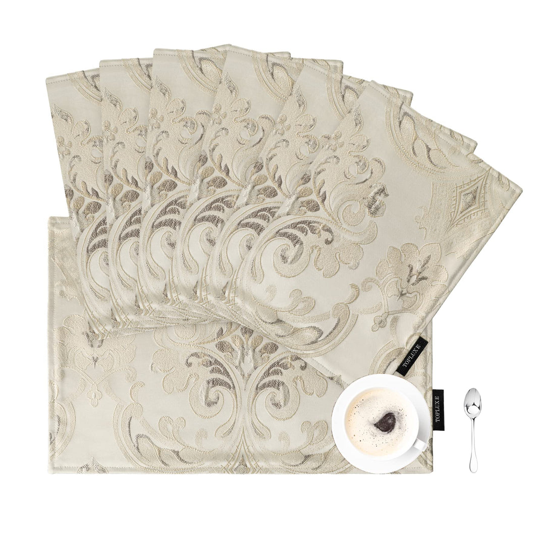 TOPLUXE Placemats 30x45cm, Table Mats for Dining Room/Restaurant/Banquet/Festival Decoration (Set of