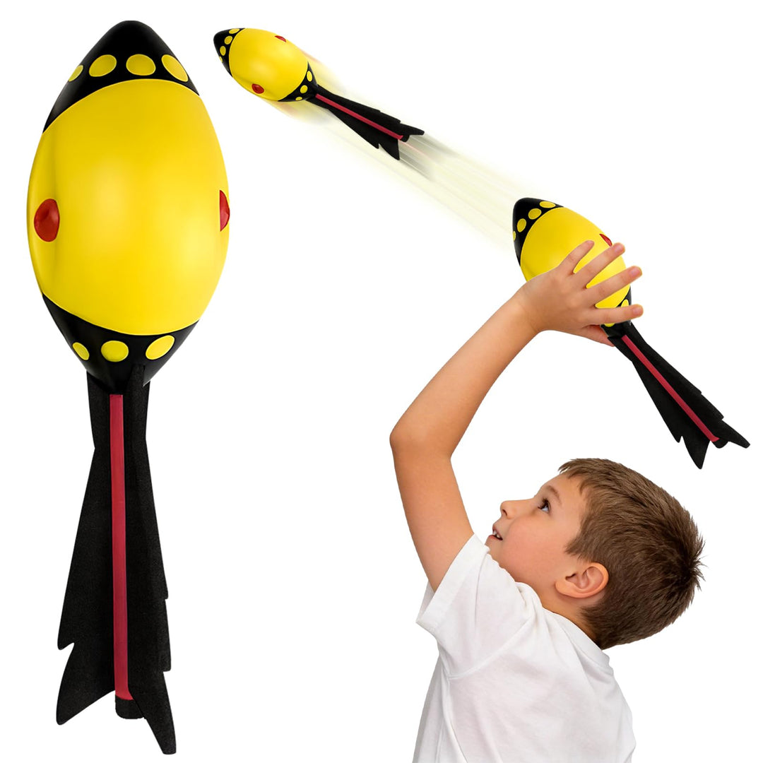dellyy Vortex Aero, Wurfrakete Outdoor Spass, Rocket Werfen aus Weicher Foam für Gross und Klein, Ro