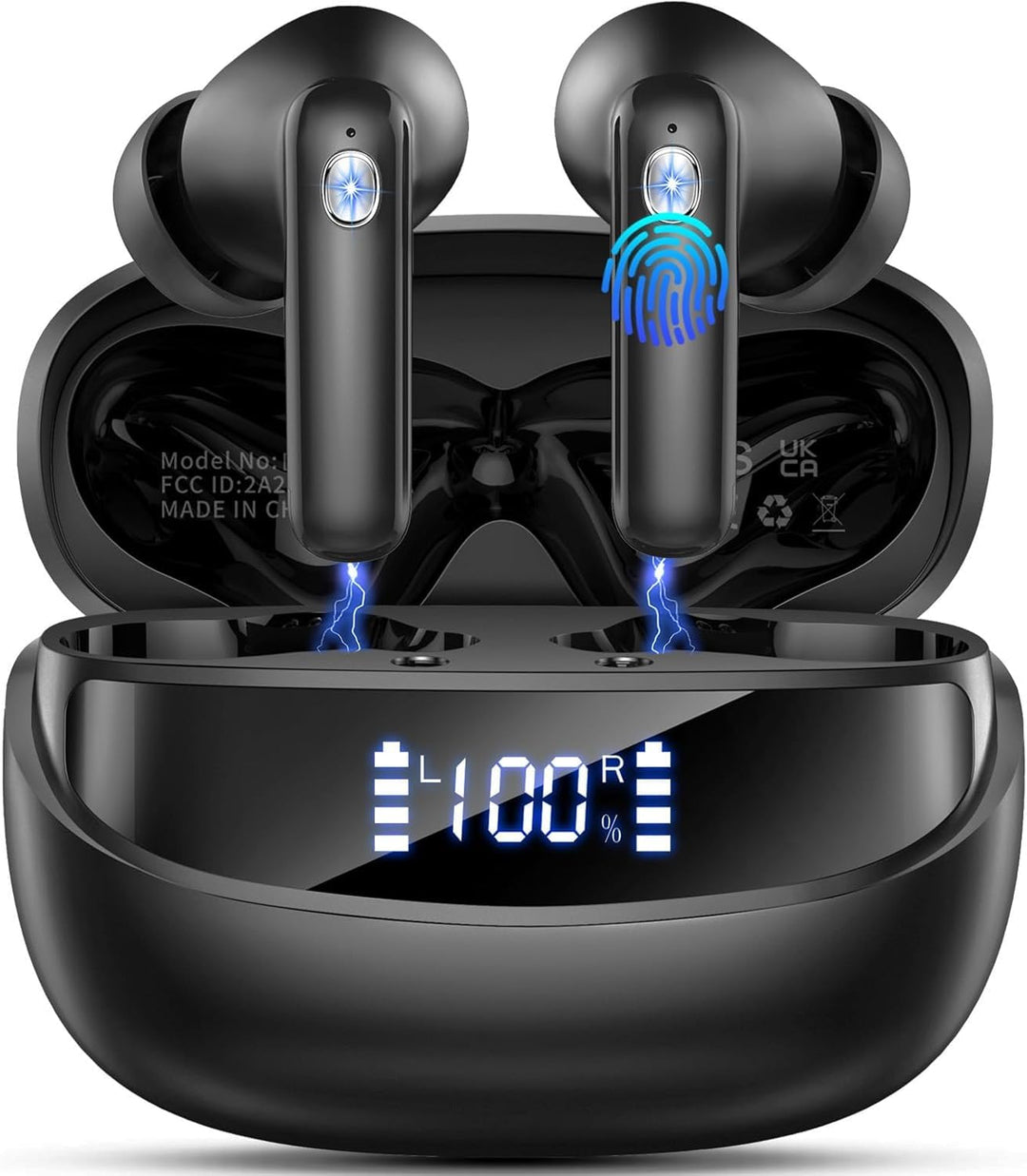 2026 Kopfhörer Kabellos Bluetooth 5.4, Bluetooth Kopfhörer, 4 ENC Noise Cancelling Mics, 50 Std Spie