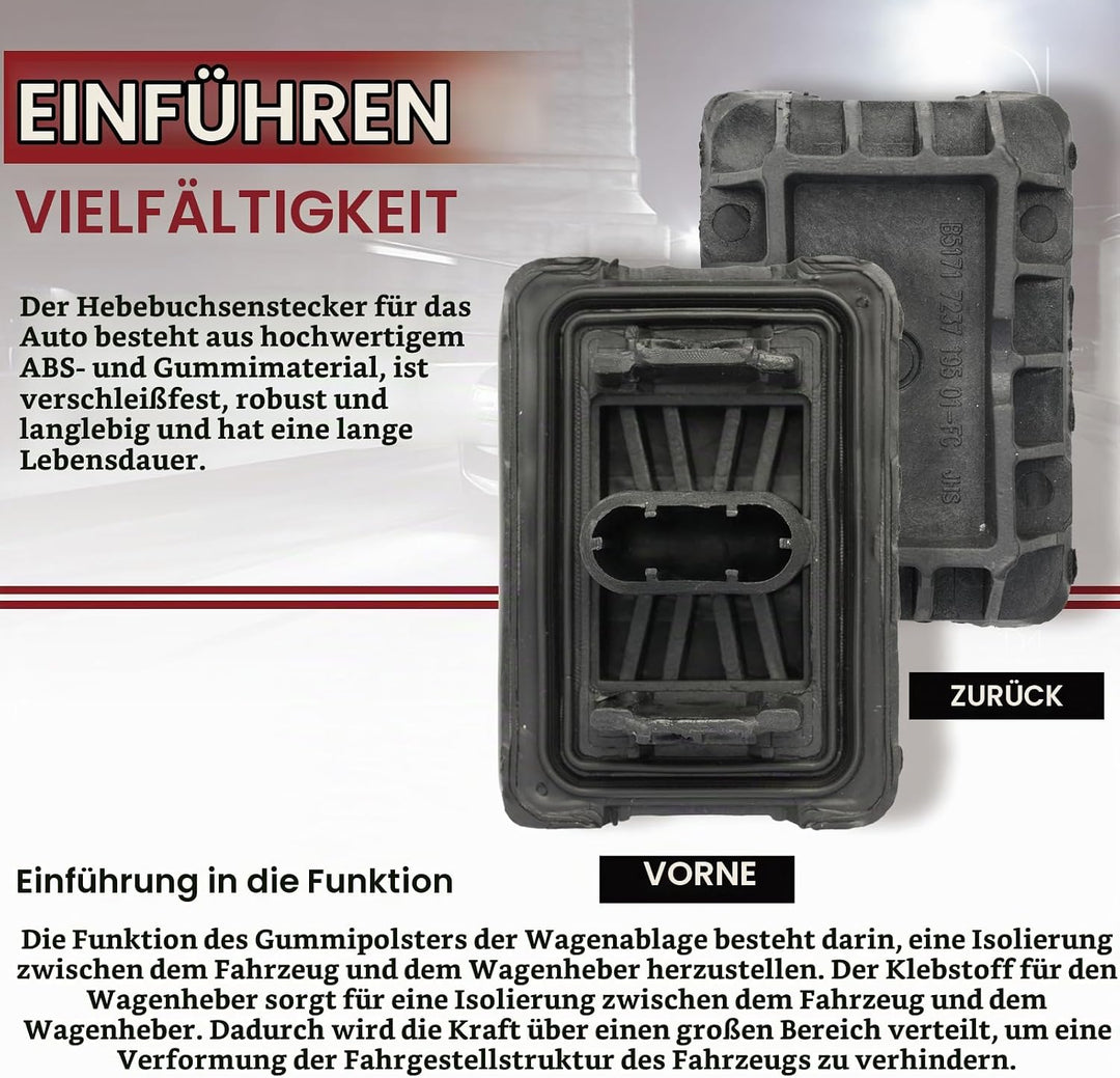 Wagenheber Aufnahme Adapter Gummiauflage Hebebühne Gummiblock Wagenheberaufnahme Pad für BMW E81 E82
