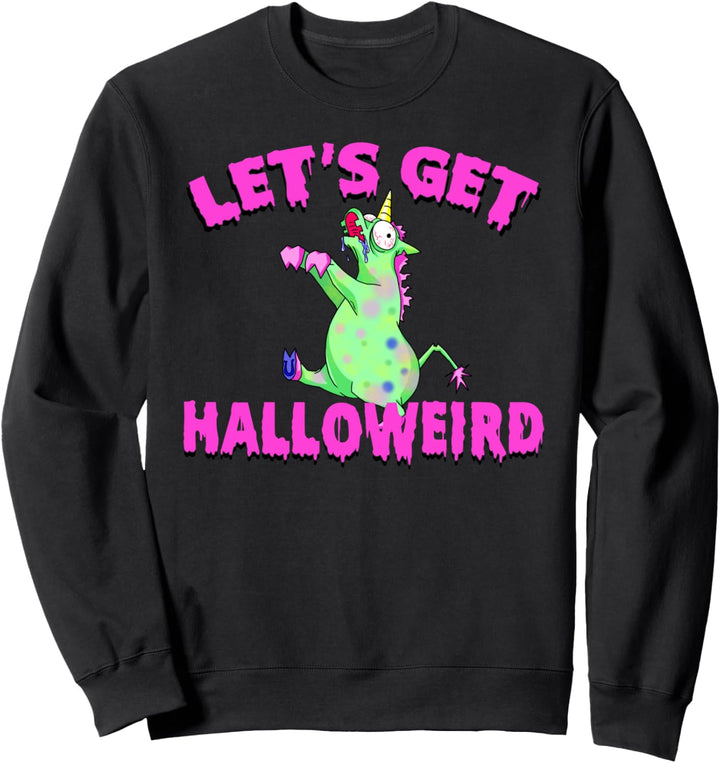 Spooky Unicorn Zombie Halloween Creepy Design Sweatshirt