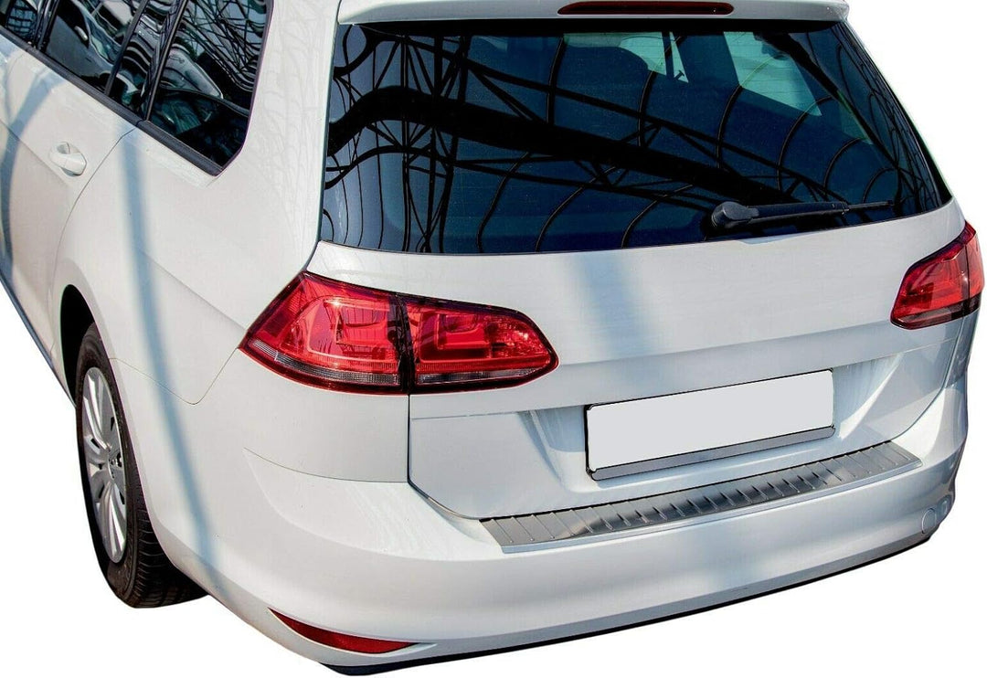 Ladekantenschutz Edelstahl MATT kompatibel für VW GOLF 7 VARIANT BJ 2013-2017 | mit Abkantung | prem