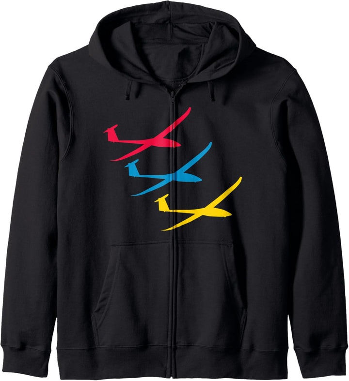 Segelflugzeug Segelfliegen Segelflieger Fliegen Vintage Fun Kapuzenjacke