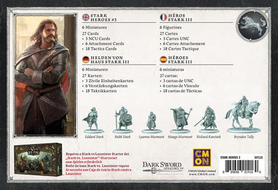 CMON | A Song of Ice & Fire – Helden von Haus Stark III | Erweiterung | Tabletop | 2 Spieler | Ab 14