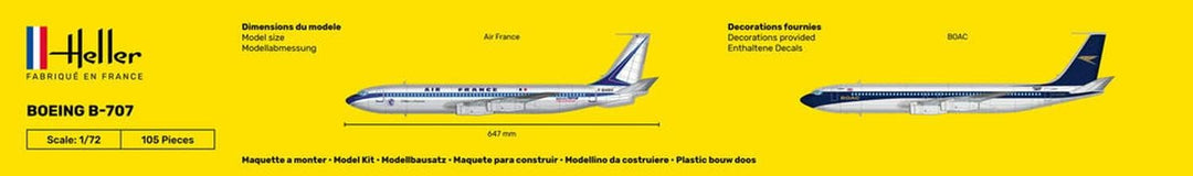 Heller 80452 - Modellbausatz Boeing B-707 A.F.