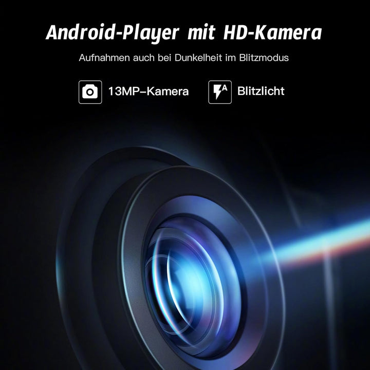 MP3 Player mit 13 MP Kamera, 4,02" MP4-Player mit Bluetooth und WiFi, Musik Player für Kinder mit La