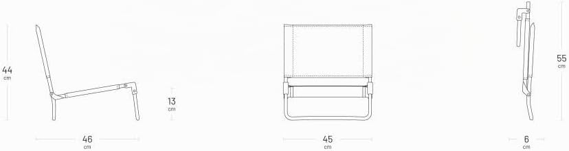 Lafuma Mobilier CB niedriger Klappstuhl, Aluminium, Océan II, Normal, Océan Ii