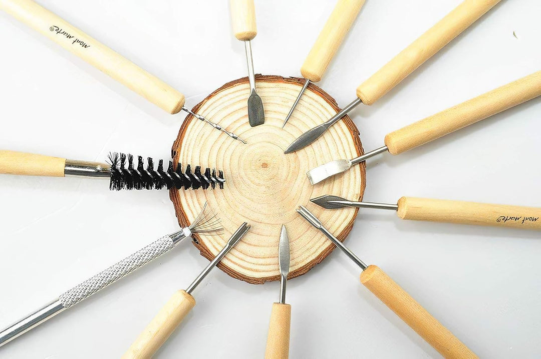 Mont Marte Modellierwerkzeug Set – 11 Sculpting Werkzeuge in verschiedenen Grössen und Formen – Idea