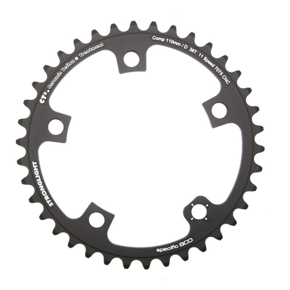 Stronglight E-Shifting Kettenblatt, schwarz, 11 x 11 x 5 cm