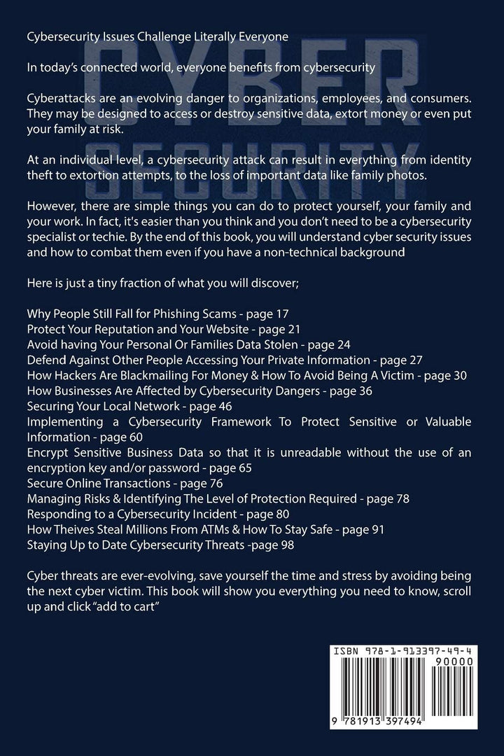 Cybersecurity: The Hacker Proof Guide To Cybersecurity, Internet Safety, Cybercrime, & Preventing At