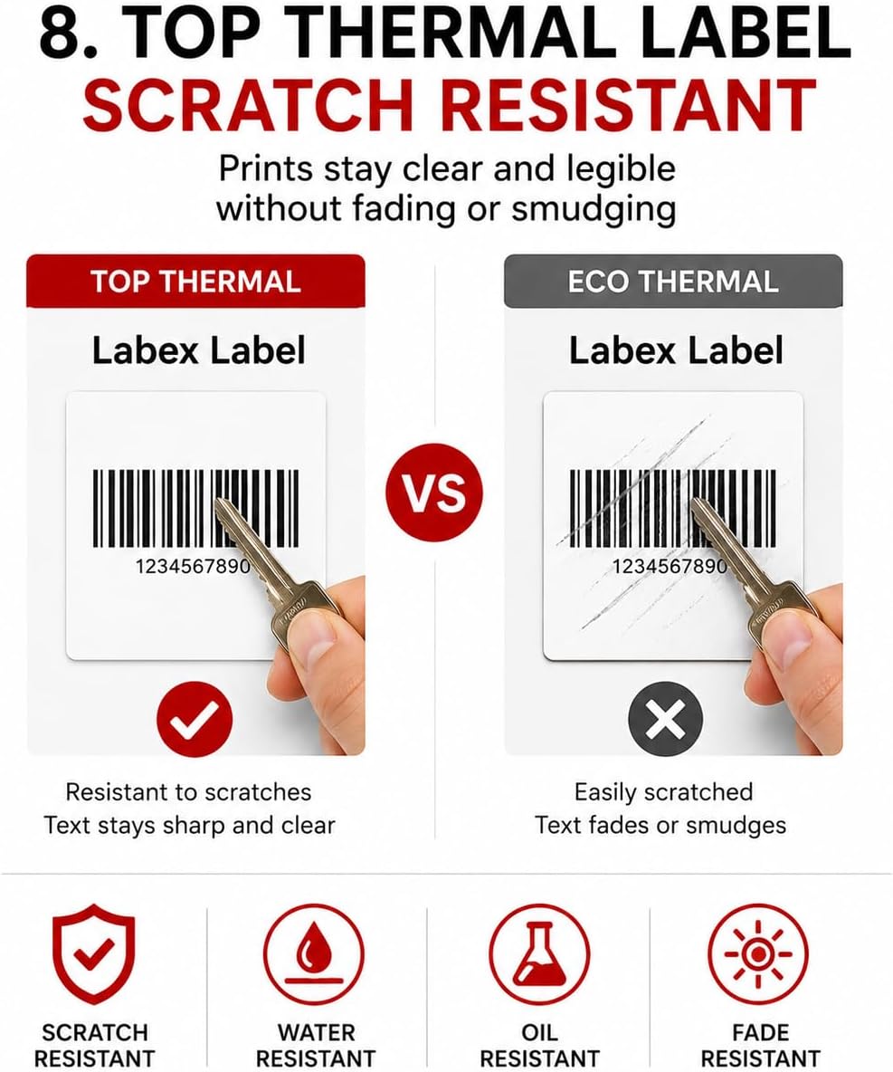 Thermotransfer etiketten 50x30 mm | Barcode etiketten, adressetiketten - Thermoetiketten auf rolle;
