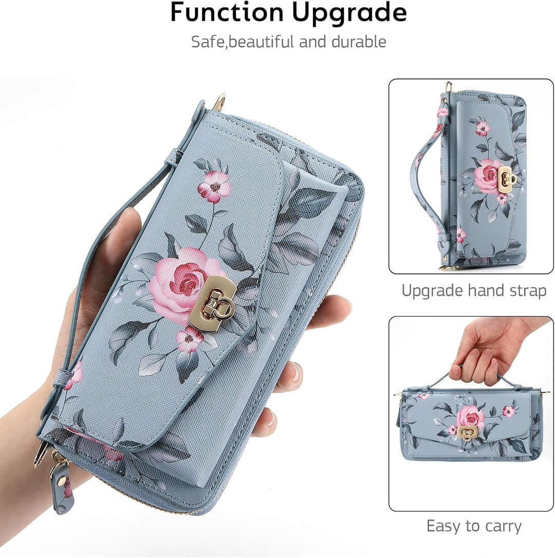 URMAX für iPhone 14 Pro Max LederHülle Handyhülle [Premium PU Leder] [Kartenfach] [Magnetverschluss]