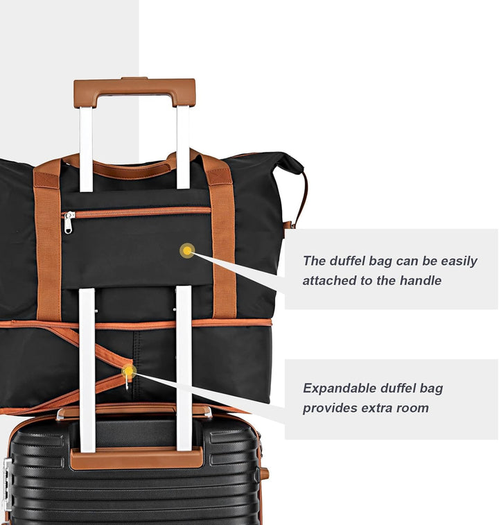 Joyway Koffer Reisekoffer von ABS Hartschalen Erweiterbar Trolley Kofferset mit TSA Schloss und 4 Ro