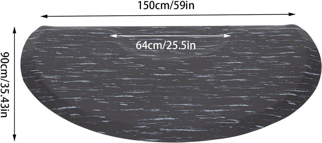 Salon Bodenmatte, Matte 3ft x 5ft Anti-Ermüdungs Barbershop Stuhlmatte für Friseur-Salon Barbier-Sta