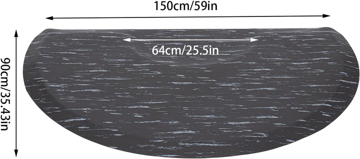 Salon Bodenmatte, Matte 3ft x 5ft Anti-Ermüdungs Barbershop Stuhlmatte für Friseur-Salon Barbier-Sta