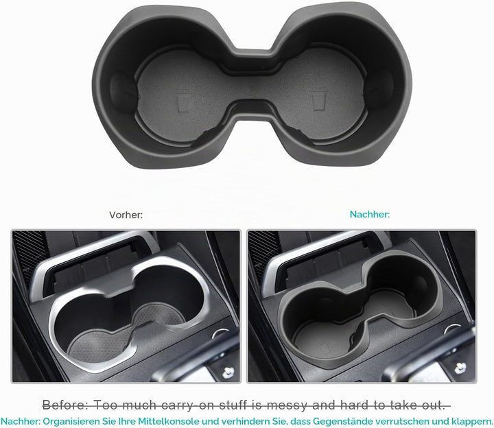 CDEFG Kompatibel mit BMW X1 iX1 U11 X2 IX2 U10 2024 2023 Mittelkonsole Getränkehalter Auto Becherhal