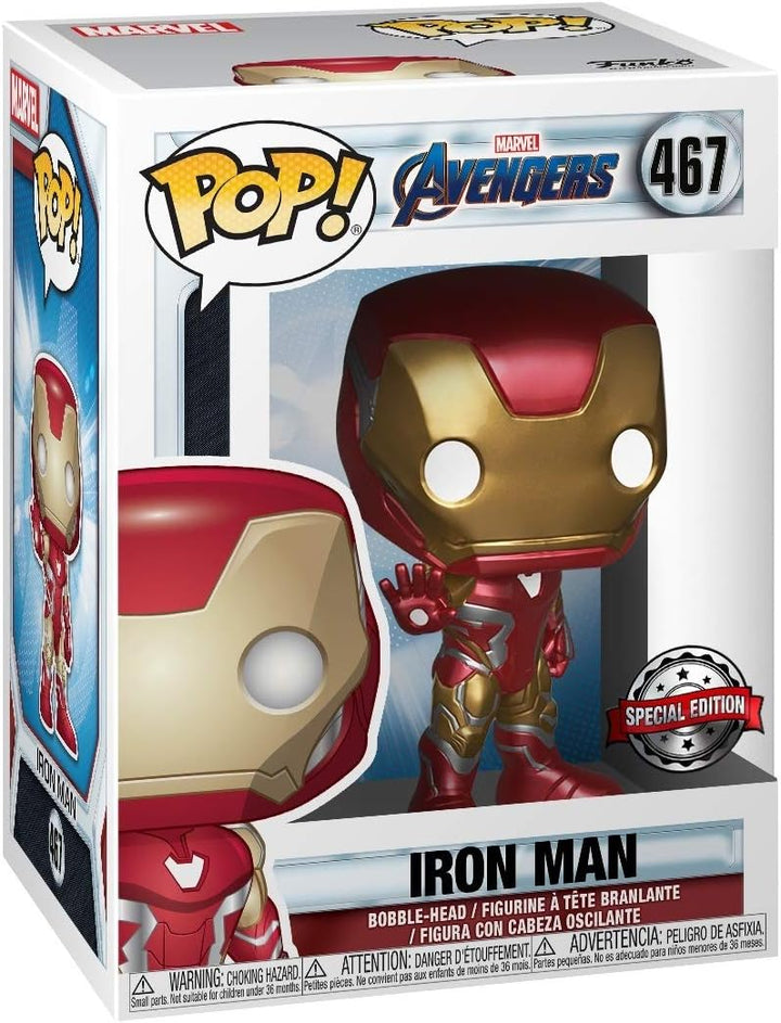 Funko Pop! Marvel Avengers: Endgame Iron Man Exclusive Vinyl Bobble-Head Figure Einheitsgrösse Einhe
