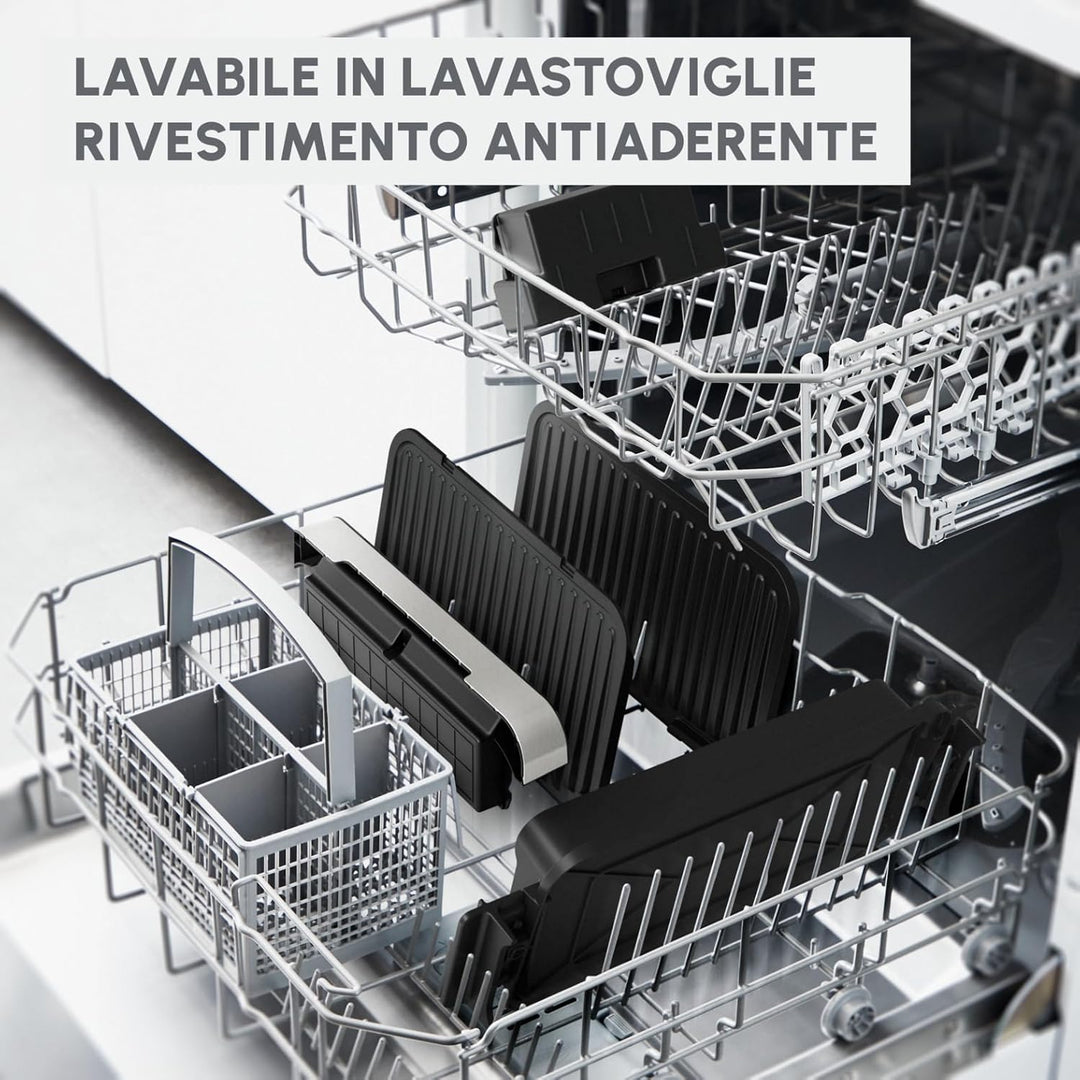 Moulinex Optigrill 4in1 XL, Elektrogrill, Grill und Ofen in einem Gerät, volle Mahlzeit, Kapazität 6