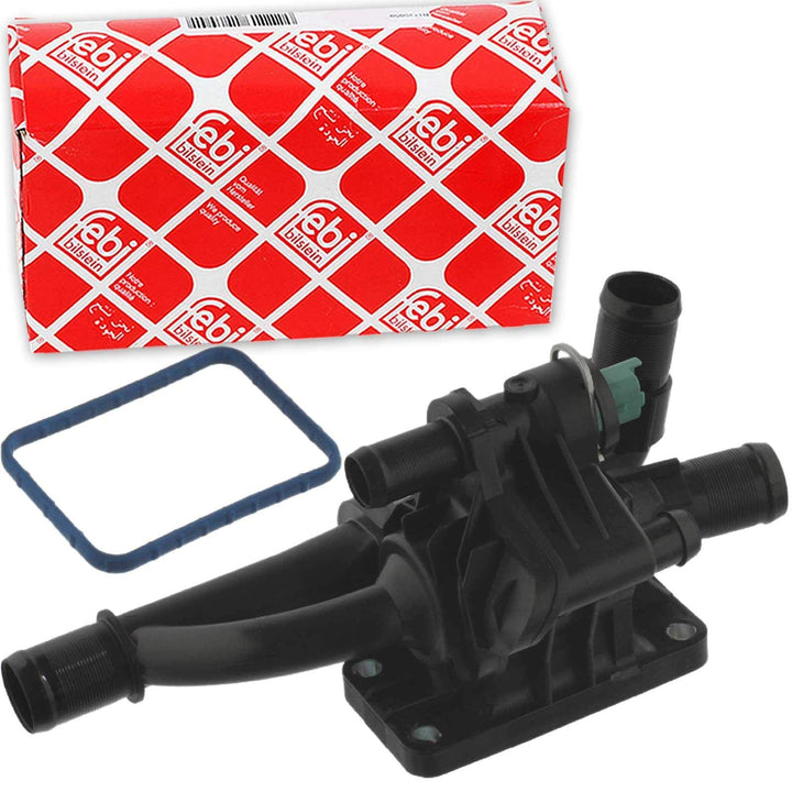 febi bilstein 36173 Thermostat mit Gehäuse, Dichtung und Temperaturschalter , 1 Stück