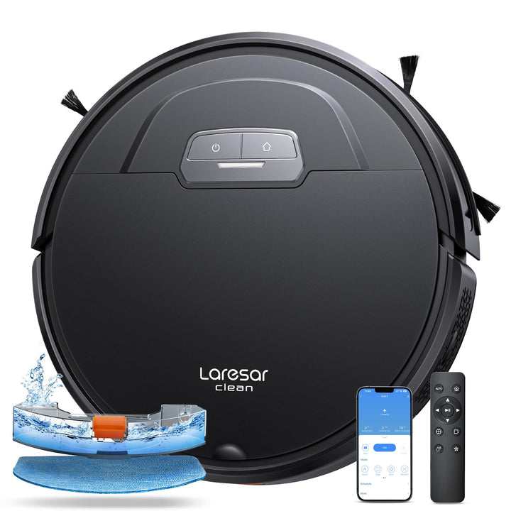 Laresar Clean Evol 3 Staubsaugerroboter, 3-in-1, Staubsaugerroboter, 10.000 Pa Saugkraft, 180 Minute
