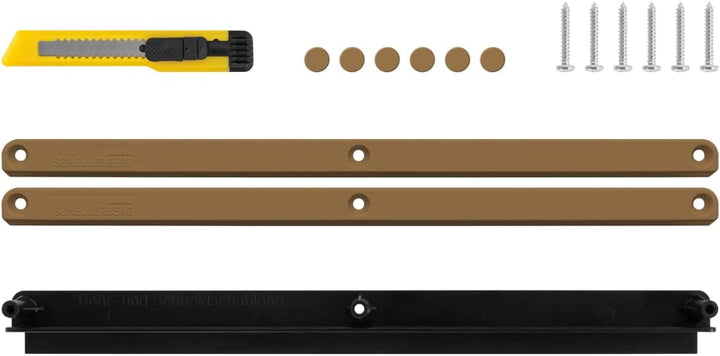 Schellenberg 46609 Fensterfalzlüfter Plus Starterset, Fensterlüfter Doppelpack, automatische Lüfterk