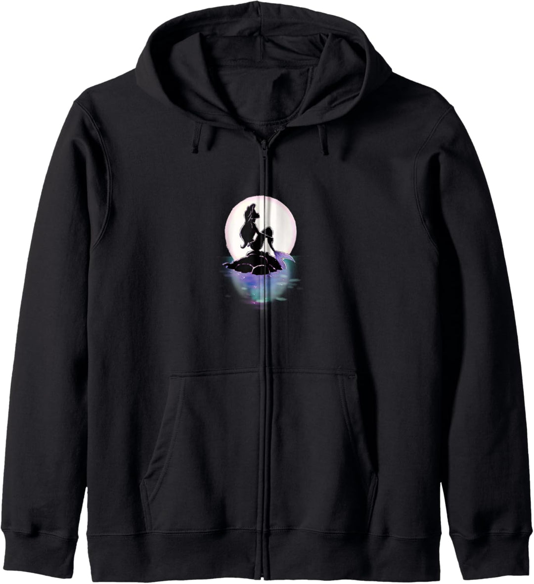 Disney Little Mermaid Ariel Colorful Sunset Moon Kapuzenjacke