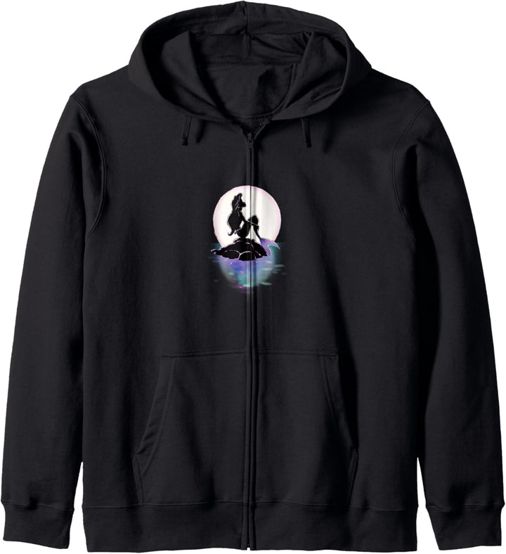 Disney Little Mermaid Ariel Colorful Sunset Moon Kapuzenjacke
