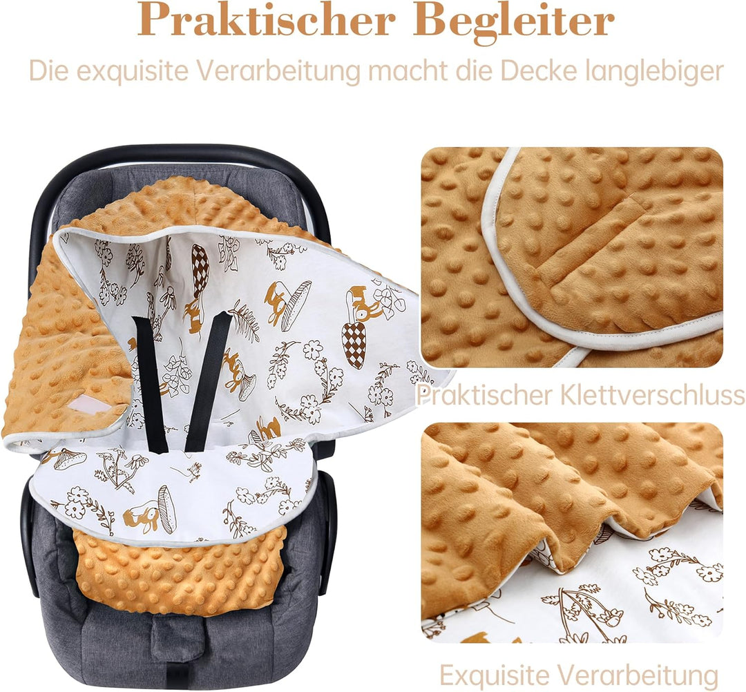 Einschlagdecke Babyschale Universal Fusssack für Buggy Winter Decke Herbst Babydecke Baumwolle Kinde