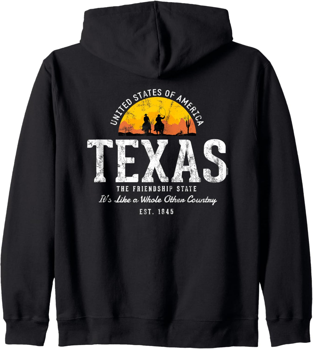 Vereinigte Staaten Vintage Style Retro Texas Kapuzenjacke