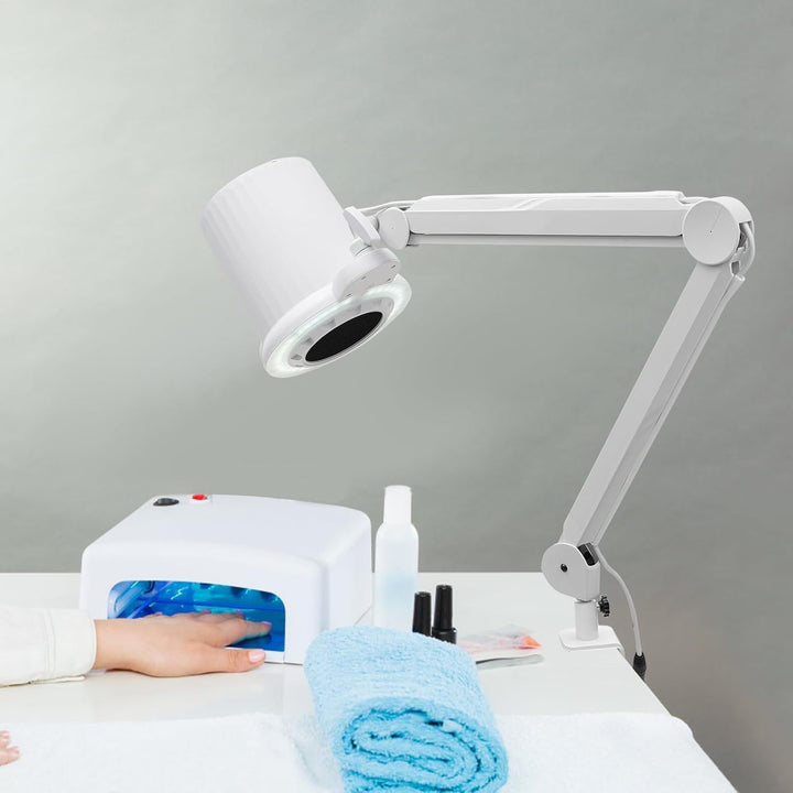 Nagelstaubsauger, 110V~250V Nagelstaubabsaugung 55W Nagelstaubsammelmaschine mit 3 Lichtfarben und 1